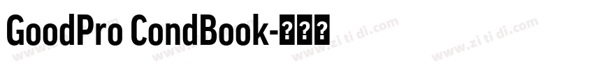 GoodPro CondBook字体转换